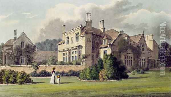 Endsleigh, from Ackermanns Repository of Arts, 1823 Oil Painting - Humphry Repton