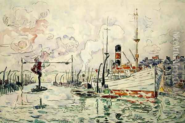Rouen, 1924 Oil Painting - Paul Signac