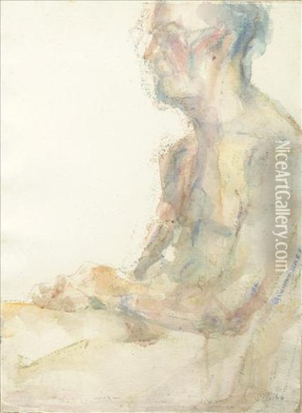 Nude Oil Painting - F. Clarke