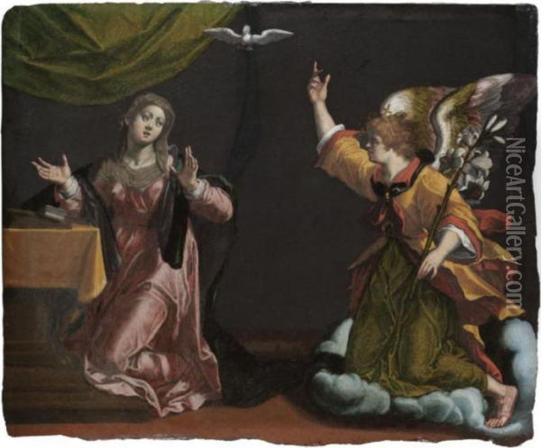 The Annunciation Oil Painting - Paolo Veronese (Caliari)