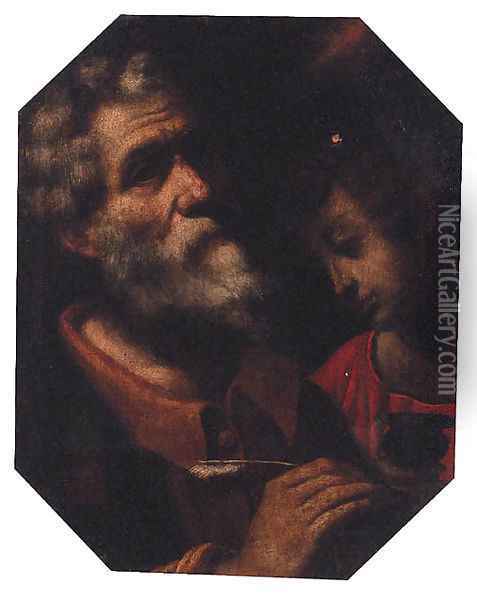 Saint Matthew Oil Painting - Giovanni Battista Selvastrelli