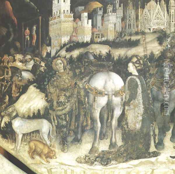 St. George and the Princess of Trebizond Oil Painting - Antonio Pisano (Pisanello)