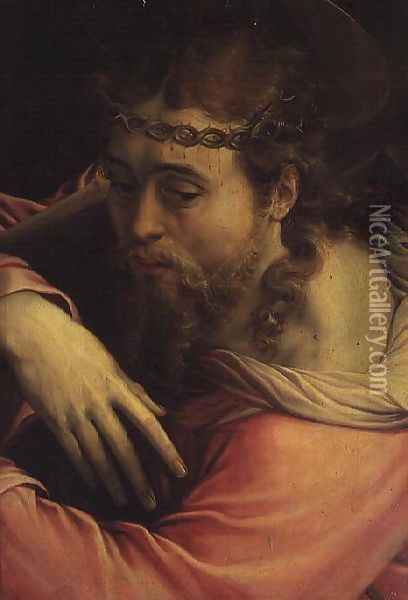 Christ Carrying the Cross, 1540-45 Oil Painting - Francesco de' Rossi