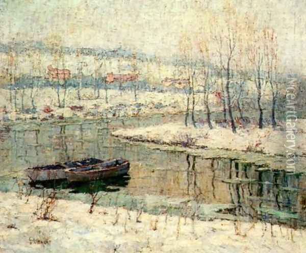 Spring Thaw Oil Painting - Ernest Lawson