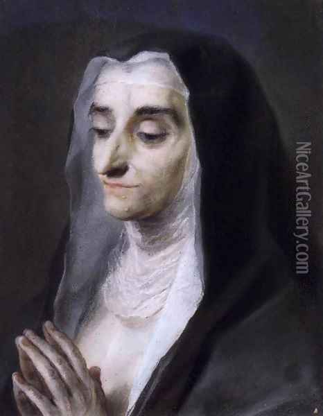 Portrait of Sister Maria Caterina Oil Painting - Rosalba Carriera