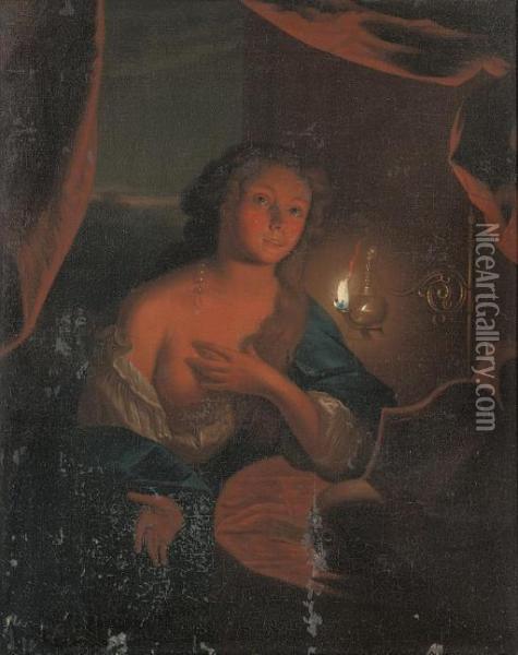 The Magdalen Oil Painting - Godfried Schalcken