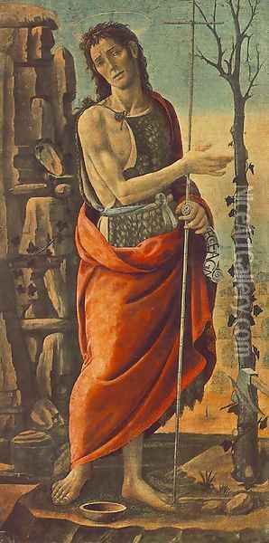 St John The Baptist Oil Painting - Jacopo Del Sellaio