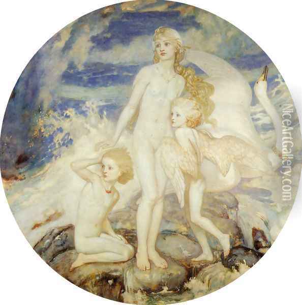 The Children of Lir Oil Painting - John Duncan