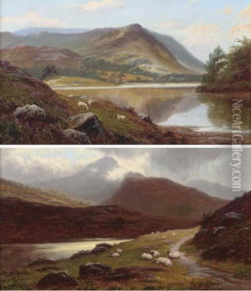 On The Hills Near Ambleside Oil Painting - William Mellor