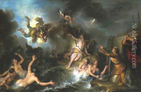 Perseus and Andromeda Oil Painting - Charles-Antoine Coypel
