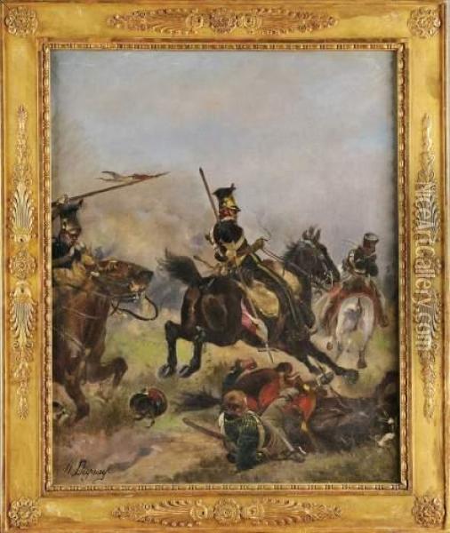 Chevau-legers Legion De La Vistule Oil Painting - Henri-Louis Dupray