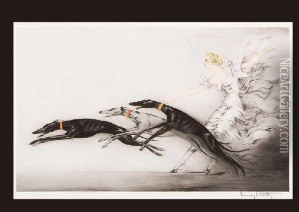 Speed I Oil Painting - Louis Icart