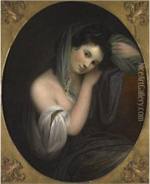 Portrait Of Miss Cabben Oil Painting - George Willison