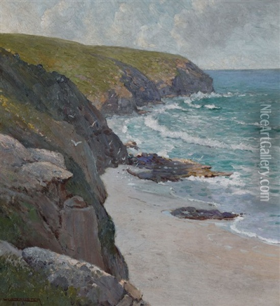 Beach Scene Oil Painting - William Lister-Lister