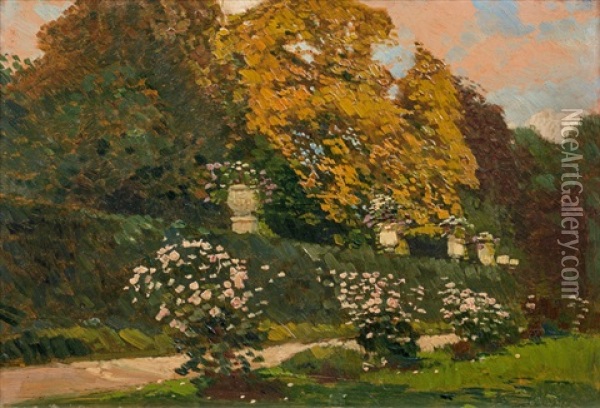 Mirabellgarten In Salzburg Oil Painting - Hans Wilt