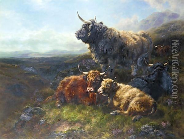 The West Highlanders Oil Painting - William Watson