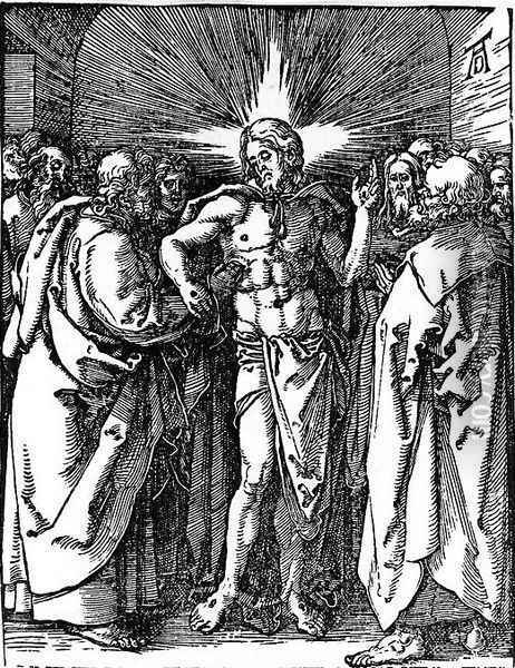 Christ Appearing to His Disciples Oil Painting - Albrecht Durer