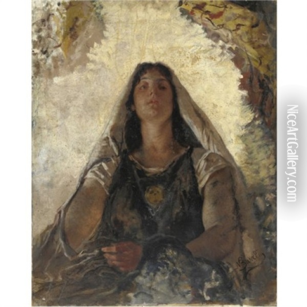 La Storia Oil Painting - Mose di Giosue Bianchi