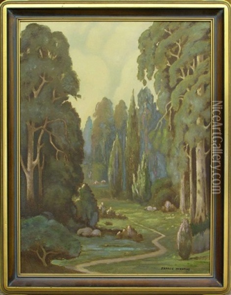 Path Through The Trees Oil Painting - Francis John Mccomas