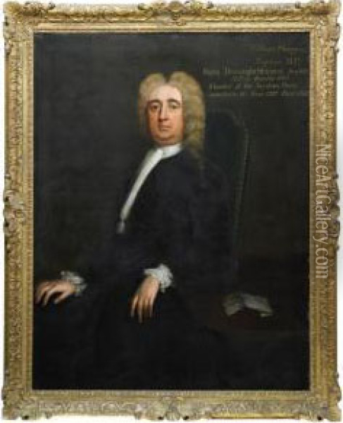 Portrait Of William Shippen Esquire Mp Oil Painting - Enoch Seeman