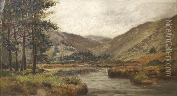 Glendalough, Co. Wicklow Oil Painting - Alexander Williams