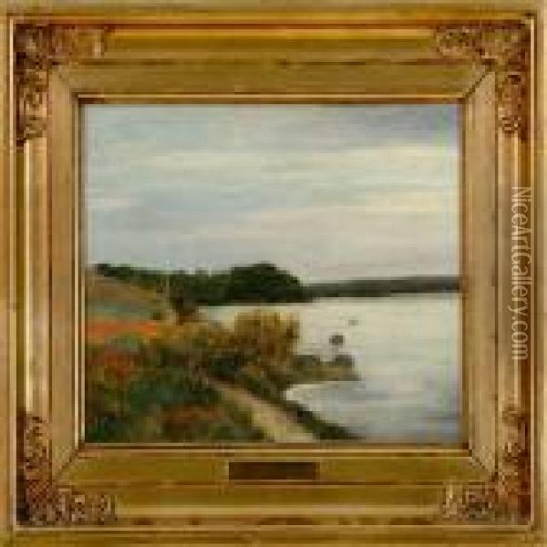 Coastal Scene Oil Painting - Valdemar Irminger