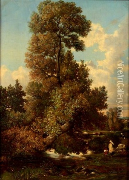 L'arbre Oil Painting - Leon Victor Dupre