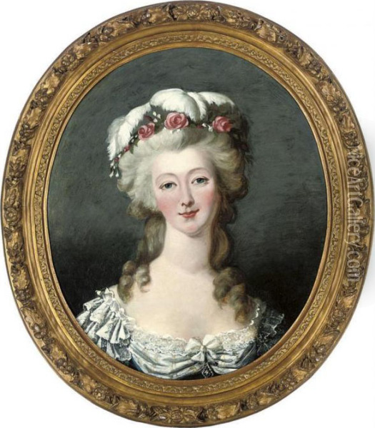 Portrait Of A Lady Oil Painting - Elisabeth Vigee-Lebrun