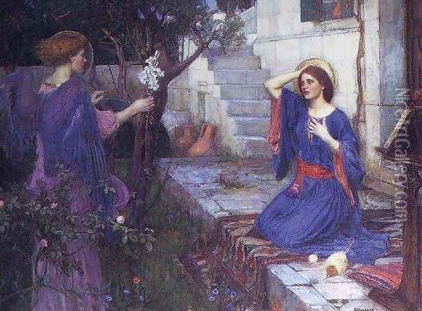The Annunciation 1914 Oil Painting - John William Waterhouse
