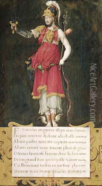 Francois I, 1529 Oil Painting - Nicolas Belin