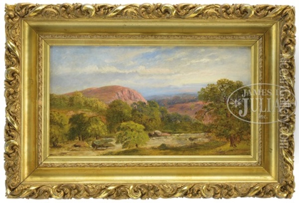 Near Cheddar Somerset Oil Painting - Samuel Colman