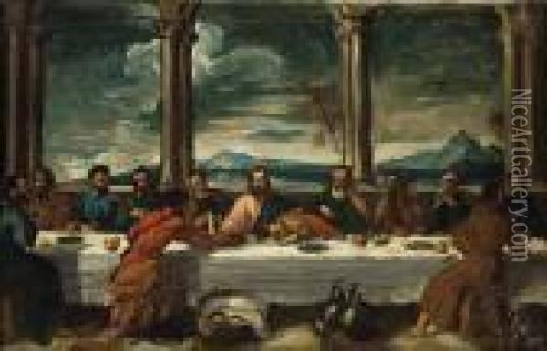 The Last Supper (after Paul Veronese) Oil Painting - Frederick Leighton