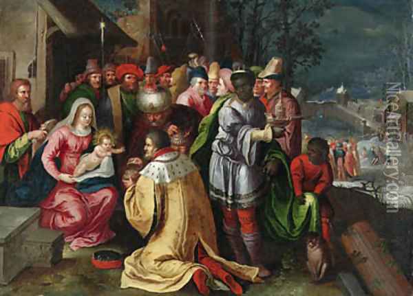 The Adoration of the Magi Oil Painting - Frans II Francken