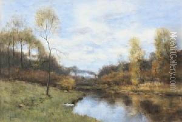 Ducks Resting On A Riverbank Oil Painting - Jan van Hemessen