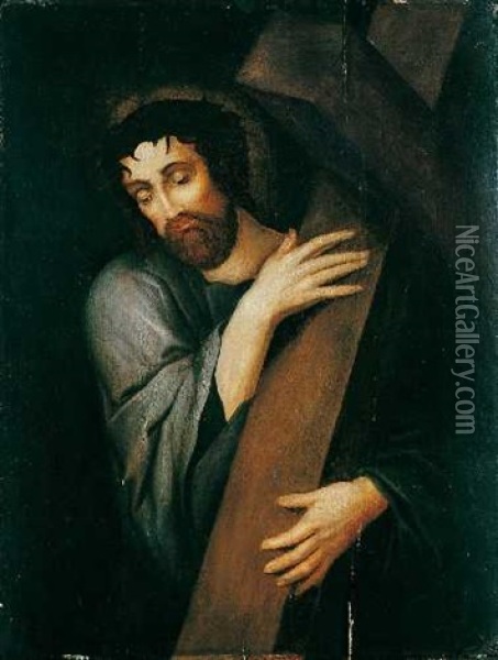 Kreuztragender Christus Oil Painting - Michiel Coxie the Elder