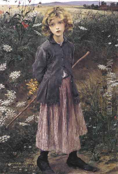 Young Girl Oil Painting - Jules Bastien-Lepage