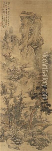 Peach Blossom Spring Oil Painting -  Lan Ying