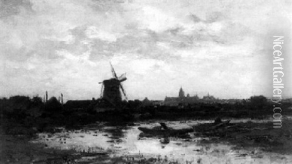 Opkomend Onweder In De Duinen Oil Painting - Willem Cornelis Rip
