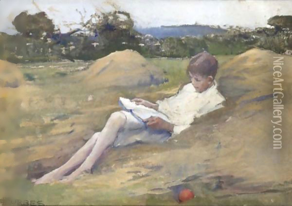Alec Reading Oil Painting - Elizabeth Stanhope Forbes