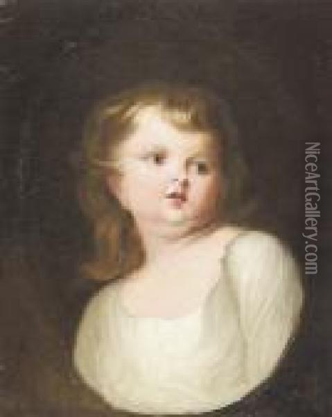 Portrait Of A Young Child Oil Painting - Sir William Beechey