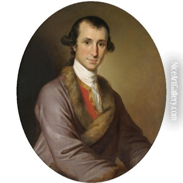 Portrait Of Eyles Irwin (1751-1817) Oil Painting - George Willison