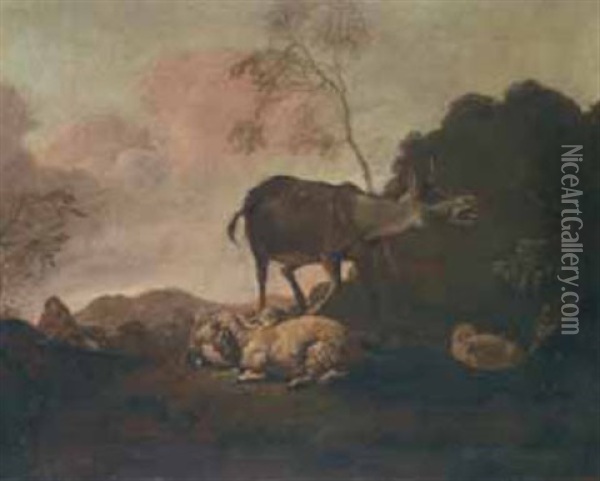 Scena Pastorale Oil Painting - Johann Heinrich Roos