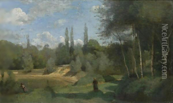 Ville D'Avray Oil Painting - Jean-Baptiste-Camille Corot