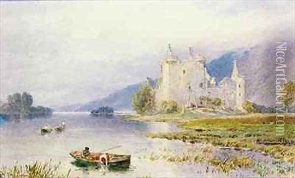 Kilchurn Castle Oil Painting - Myles Birket Foster