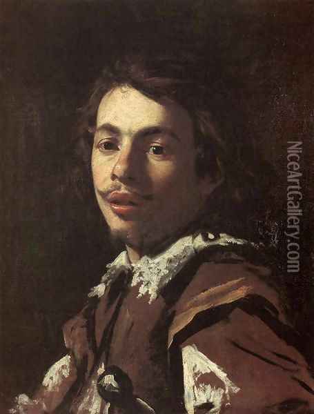 Self-Portrait Oil Painting - Simon Vouet
