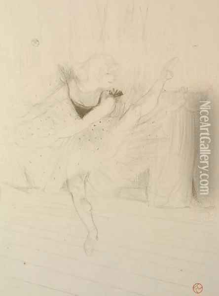 Miss Ida Heath, danseuse anglaise Oil Painting - Henri De Toulouse-Lautrec