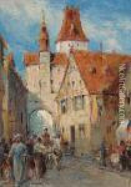 Rothenberg, Germany Oil Painting - Farquhar Mcgillivr. Knowles