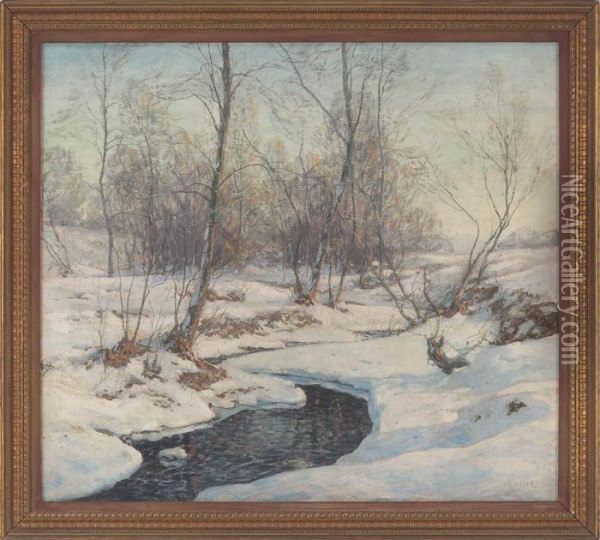 Forest Stream Oil Painting - Wilson Henry Irvine