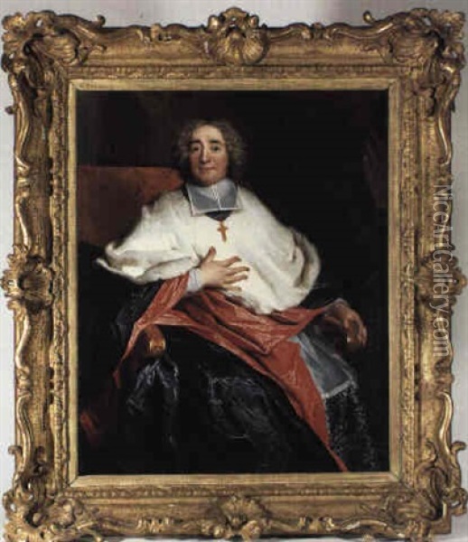 Portrait De Gaspard Charles-guillaume De Vintimille, Eveque De Marseille Oil Painting - Nicolas de Largilliere