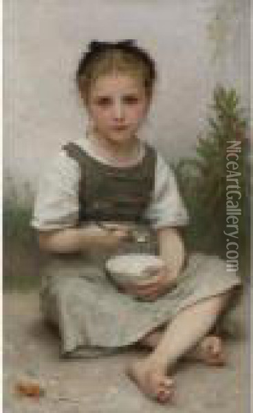 Le Dejeuner Du Matin Oil Painting - William-Adolphe Bouguereau